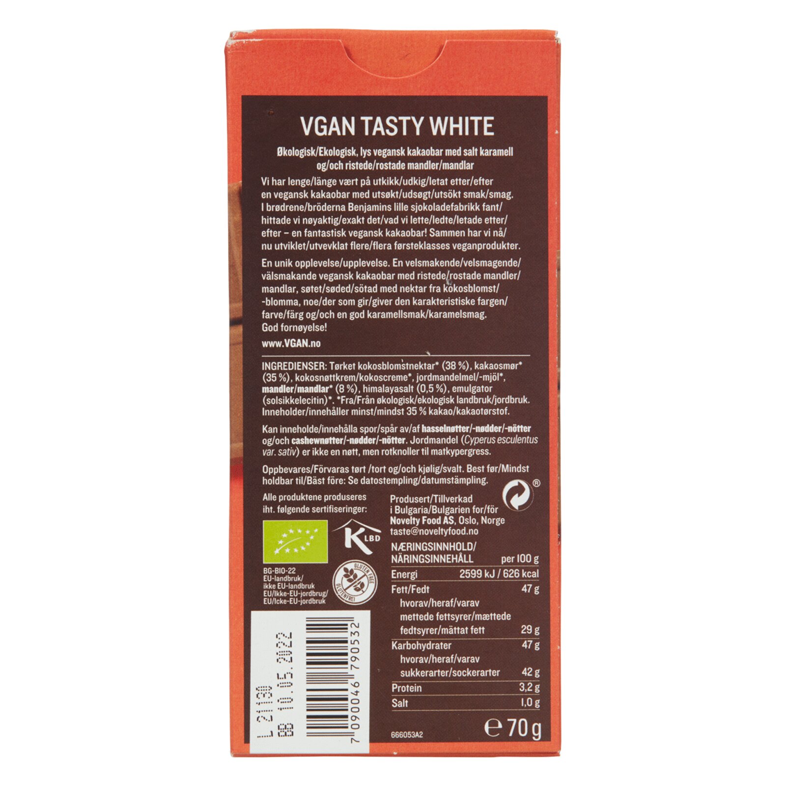 Vgan Lys med Salt Karamell