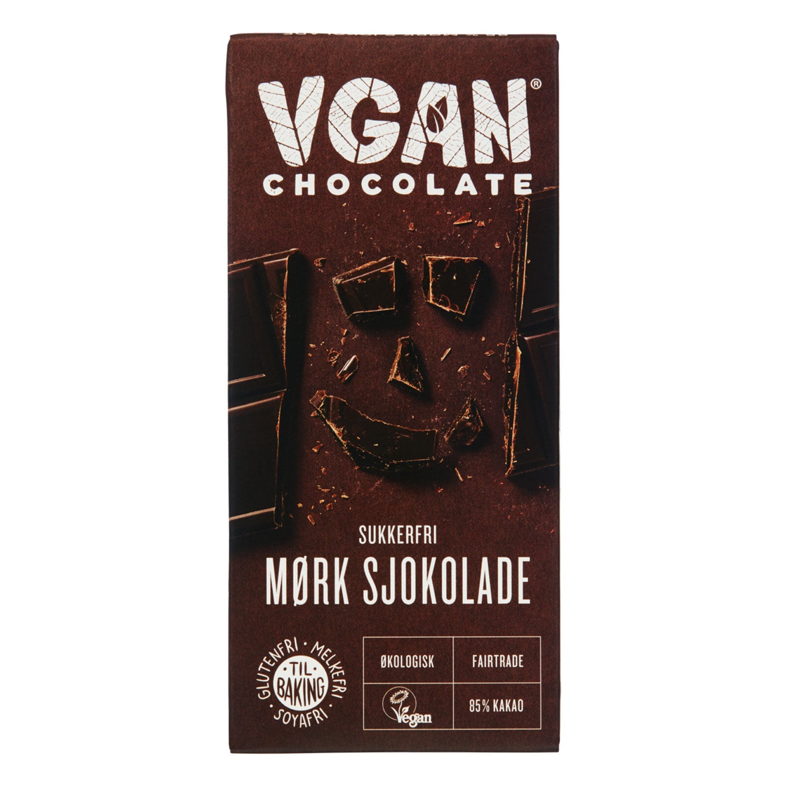 Vgan Mørk 85% Sukkerfri