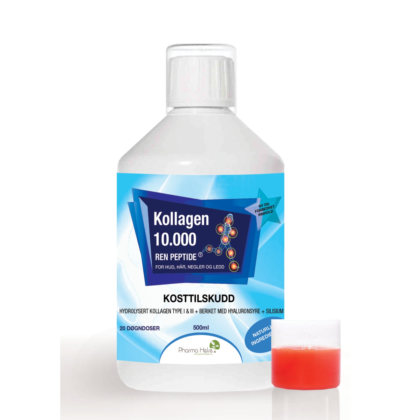 Kollagen 10000 Ren Peptide Hud, Hår & Negler