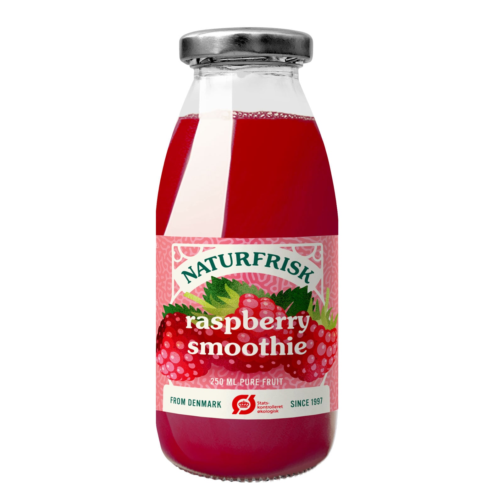 Naturfrisk Bringebærsmoothie