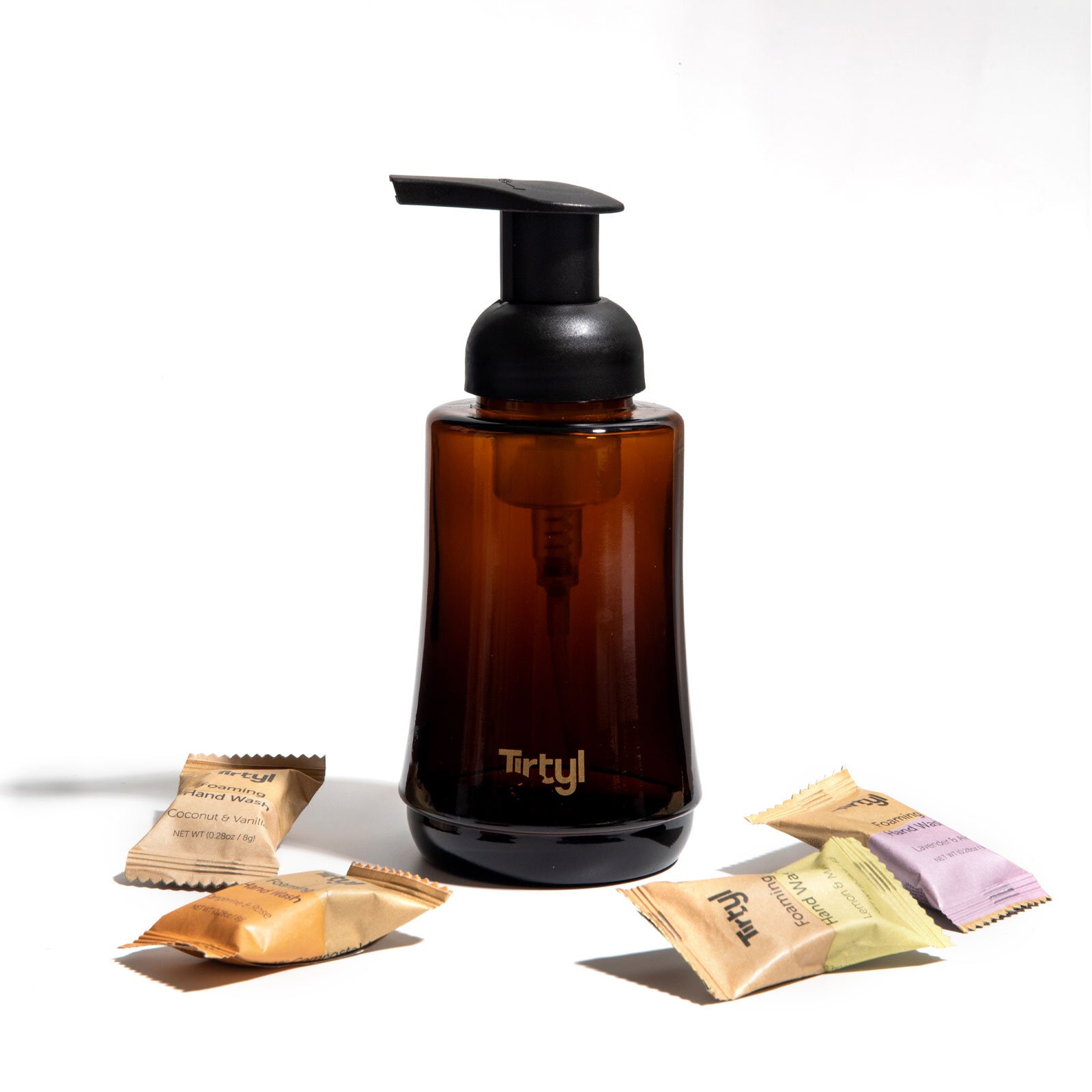 Tirtyl håndsåpe startkit 4 refill - Brown