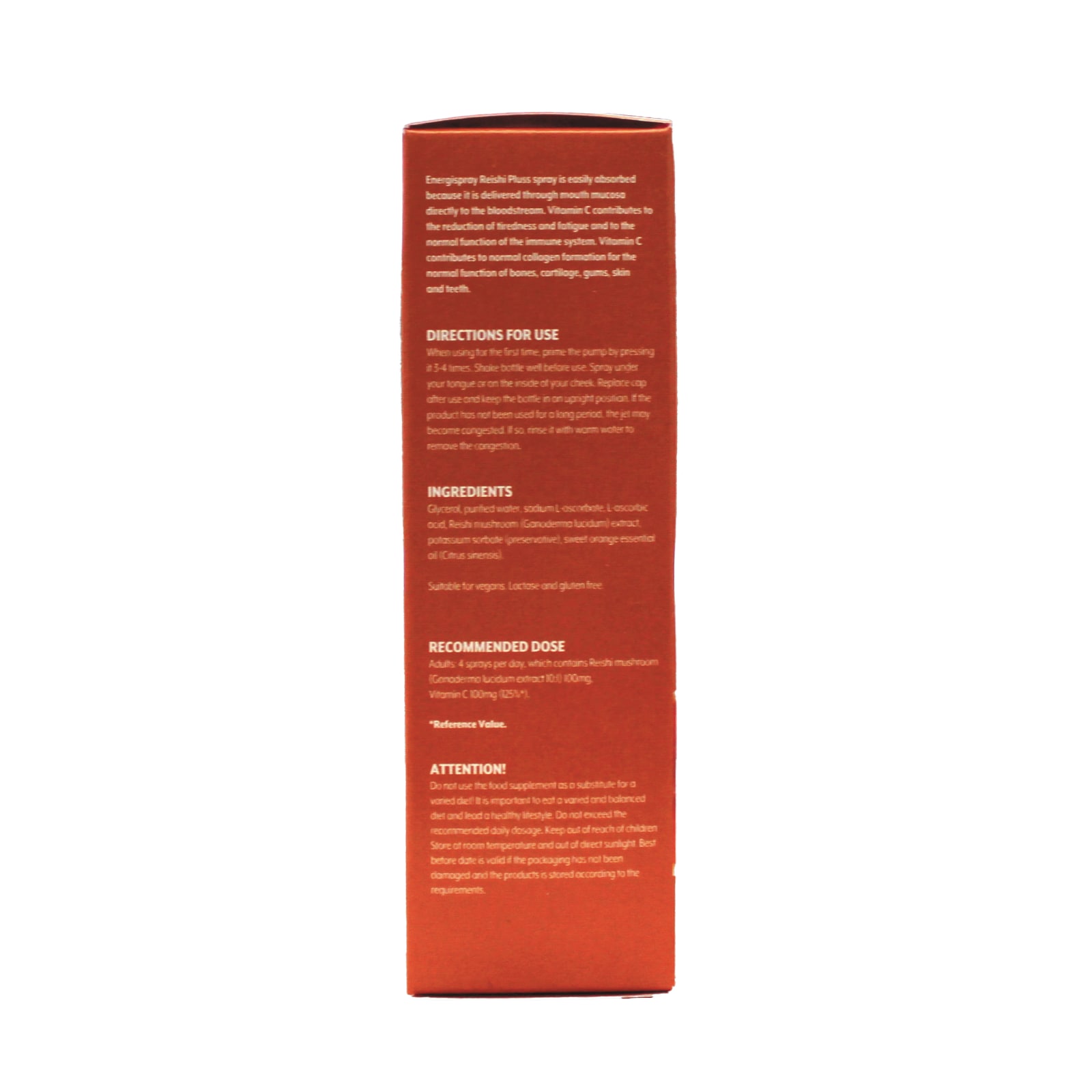 Energispray Reishi Pluss oral spray m\C-Vitamin