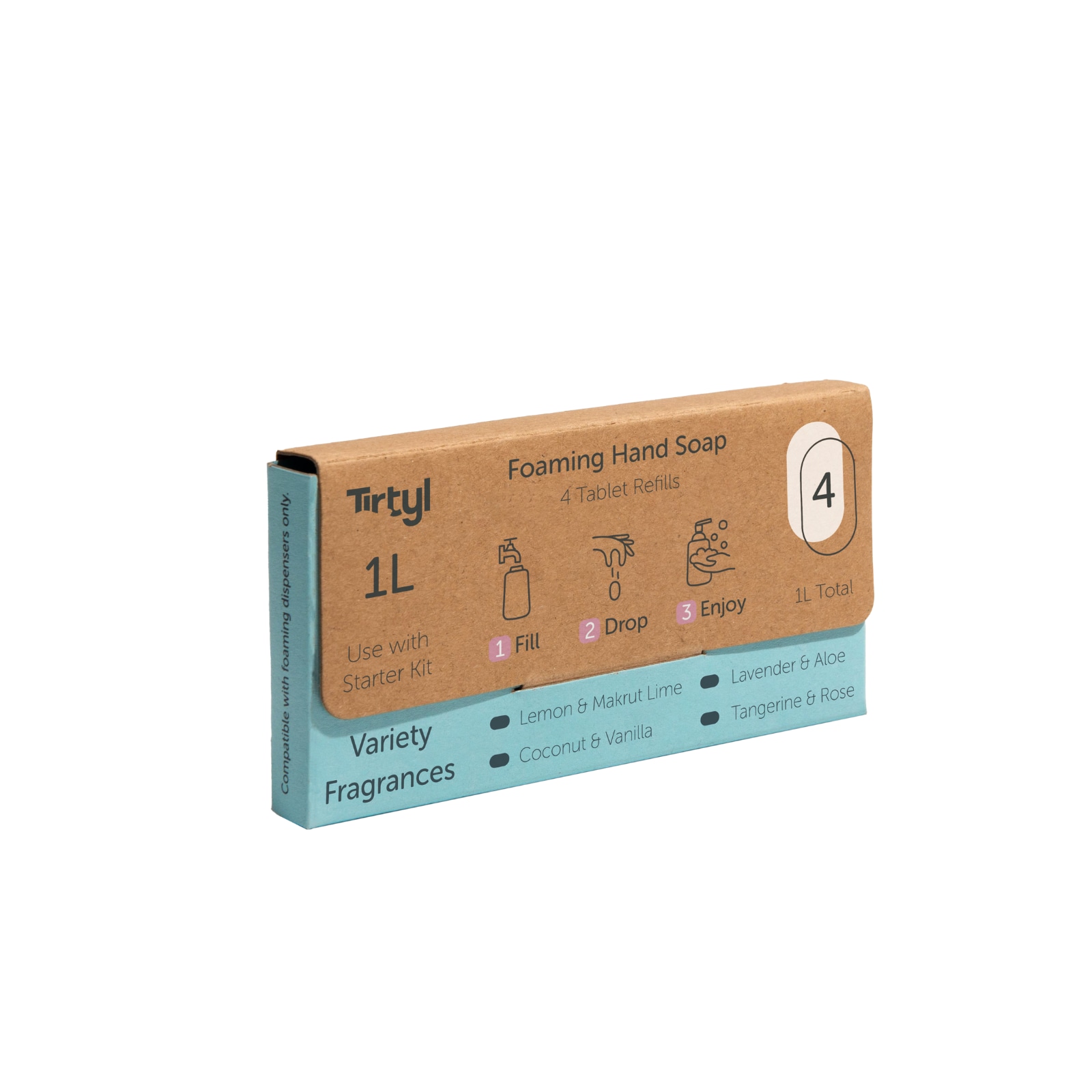 Tirtyl håndsåpe 4 refill tabletter