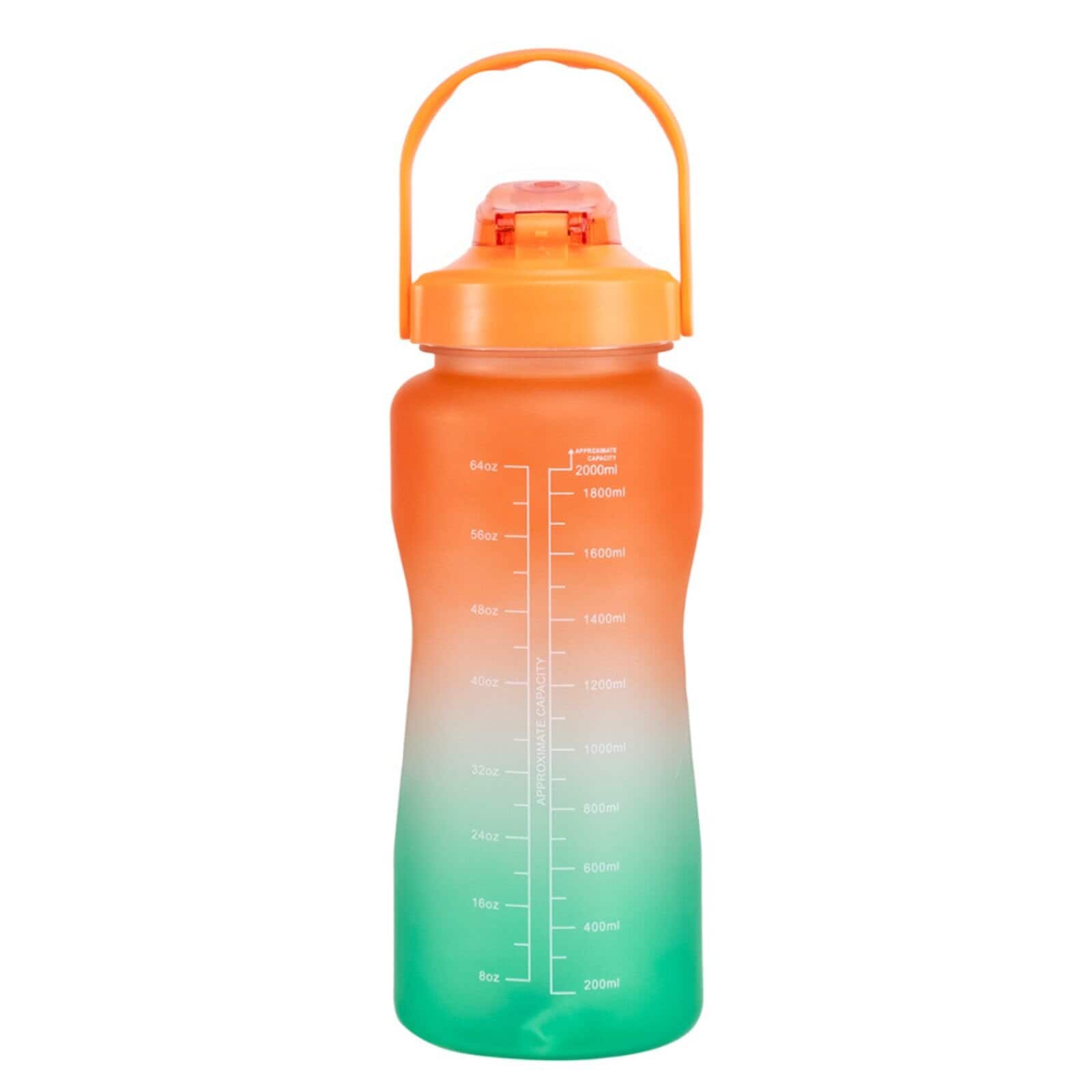 Motivasjonsflaske Turkis/Oransj 2,2L