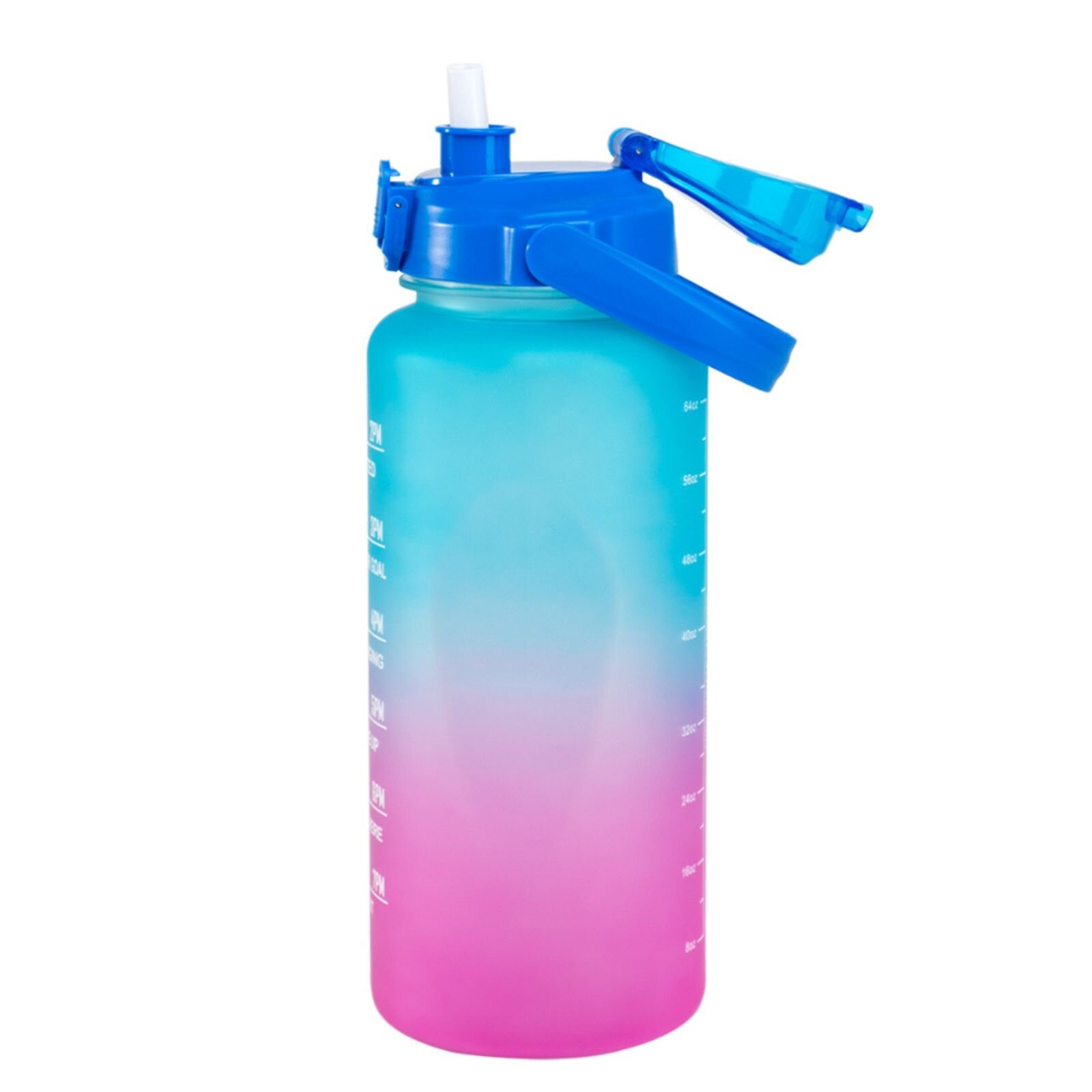 Motivasjonsflaske Blå/Rosa 2,2L