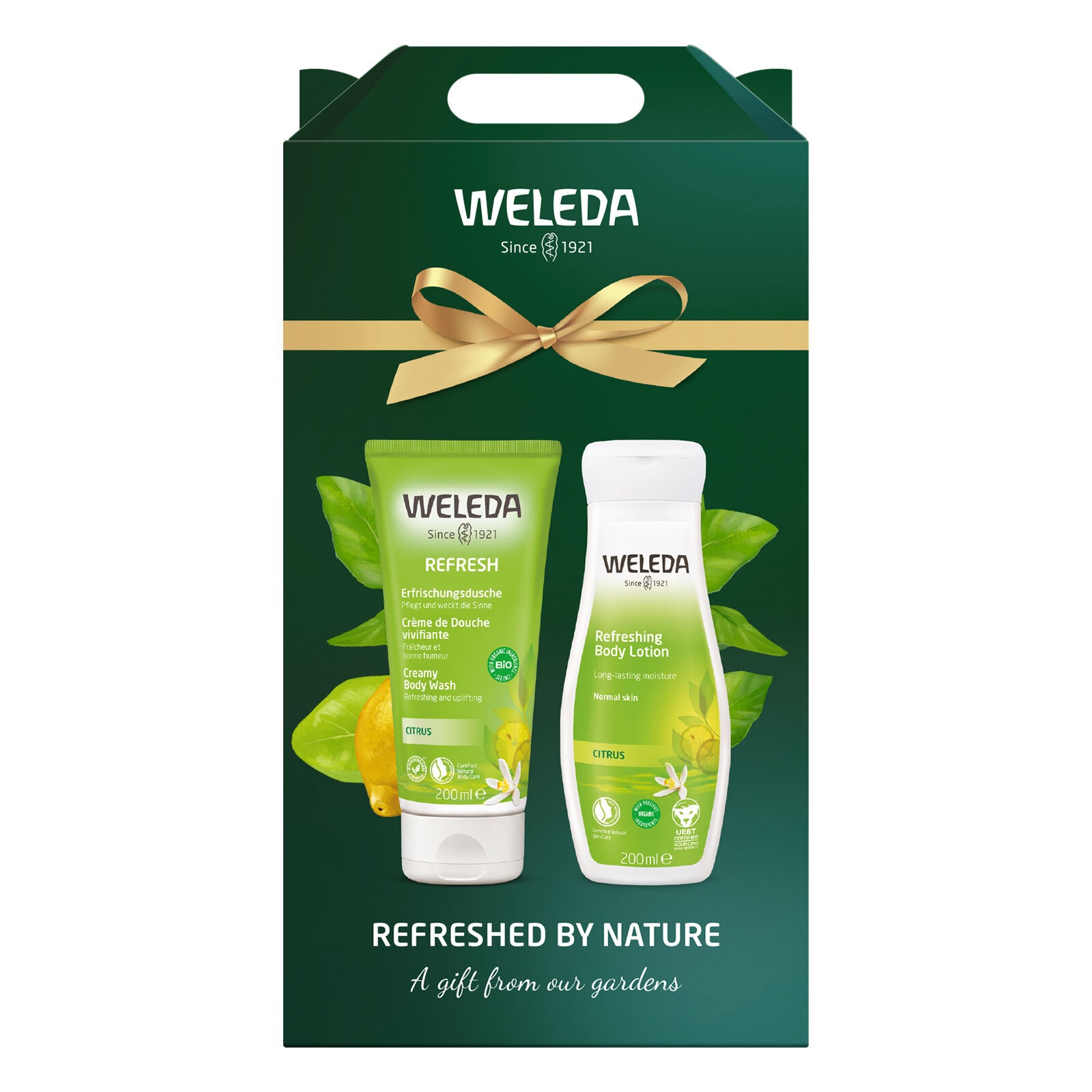 Weleda Refreshed By Nature Body Wash+ Body Lotion