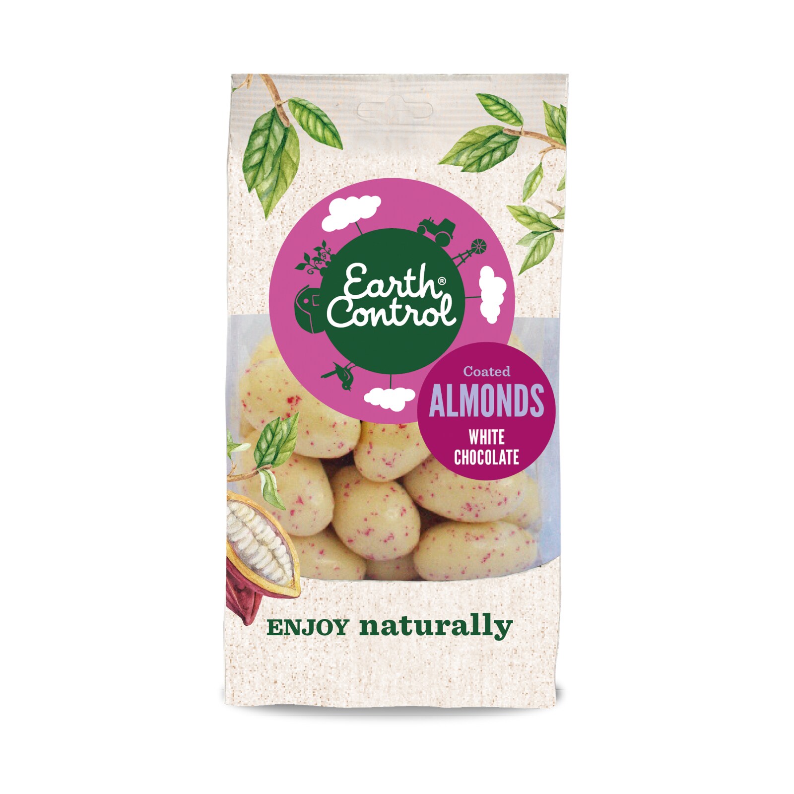 Earth Control Almonds White Chocolate 
