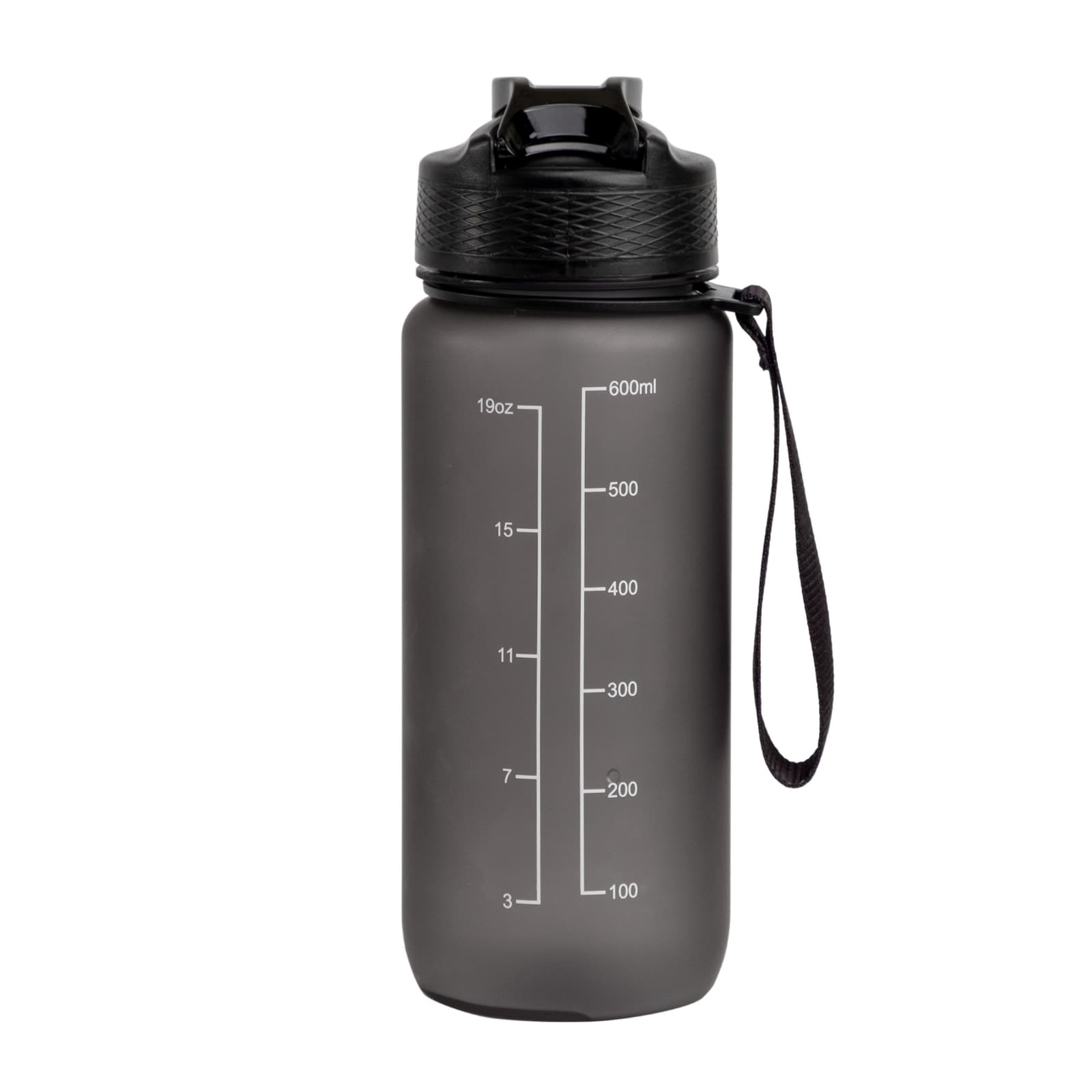 Motivasjonsflaske Sort 600ml