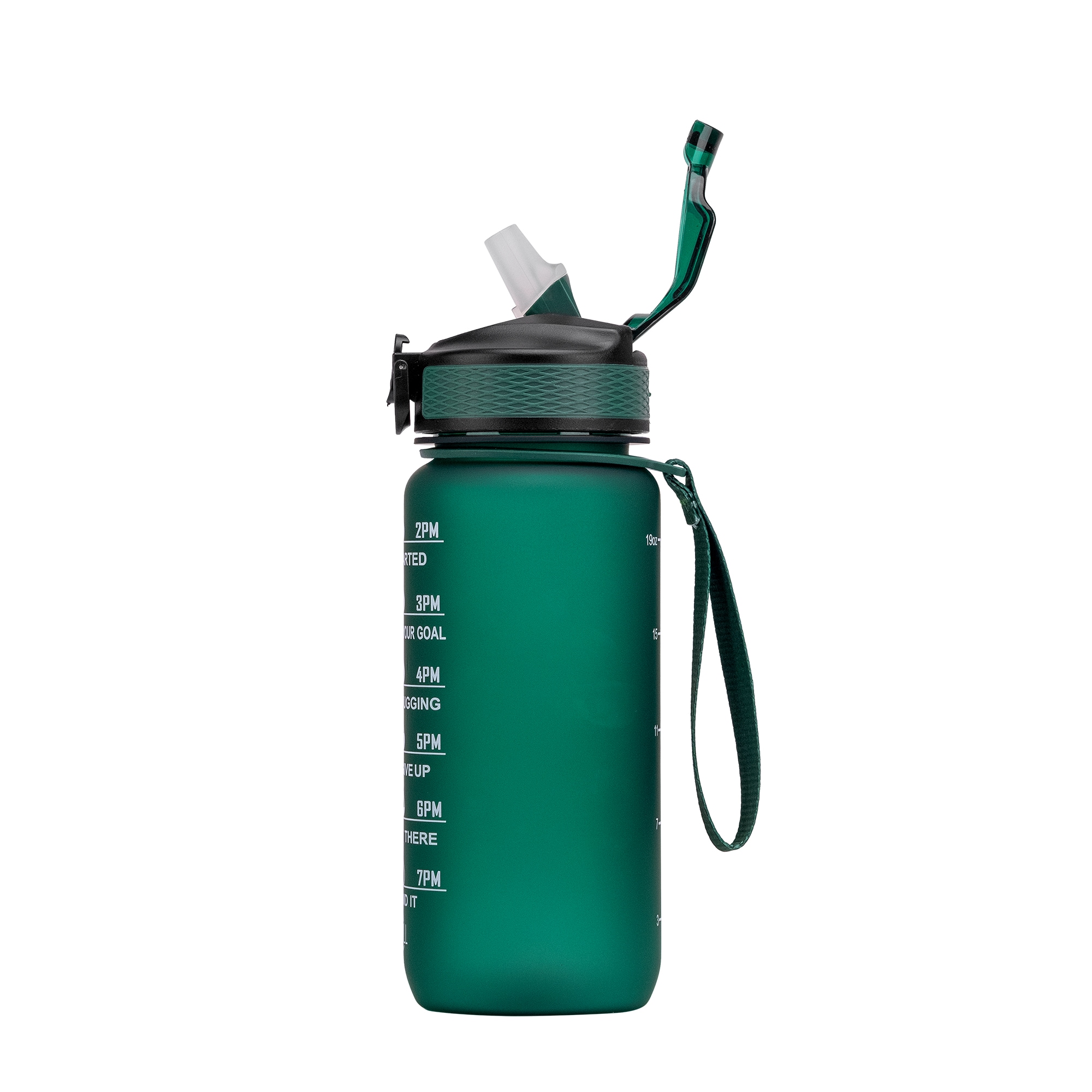 Motivasjonsflaske Mørk Grønn 600ml