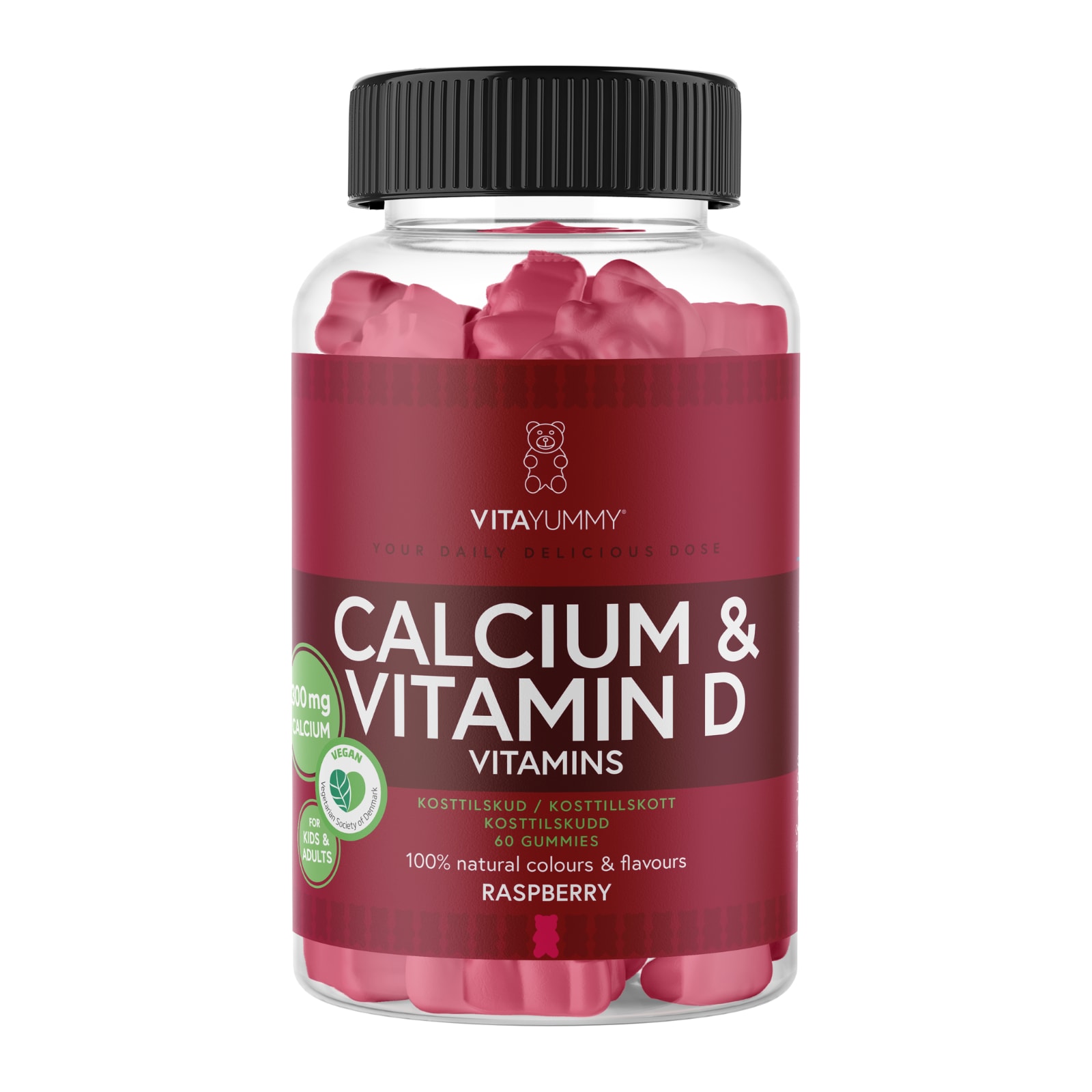 VitaYummy Calcium & Vitamin D -Raspberry