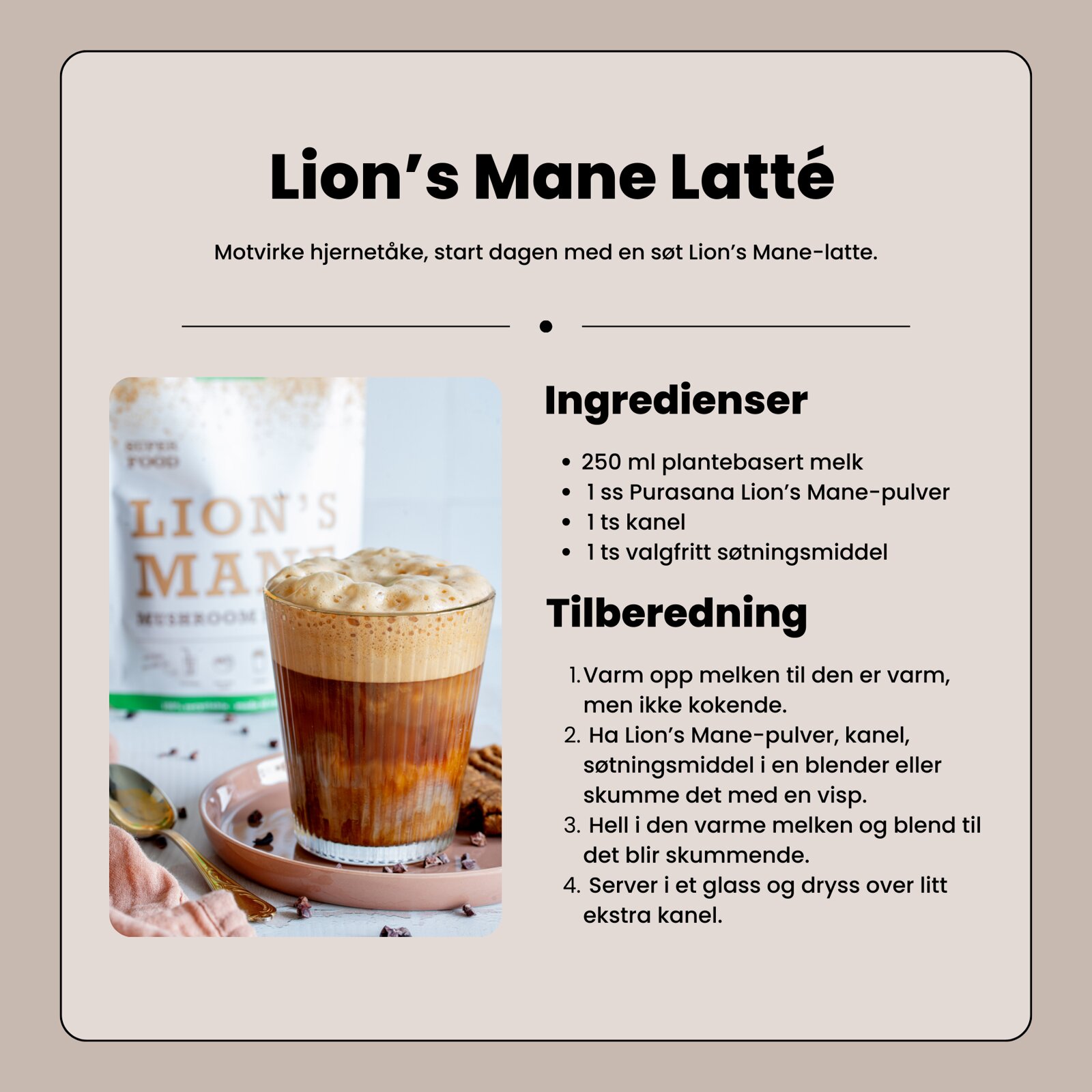 Purasana Lion's Mane powder