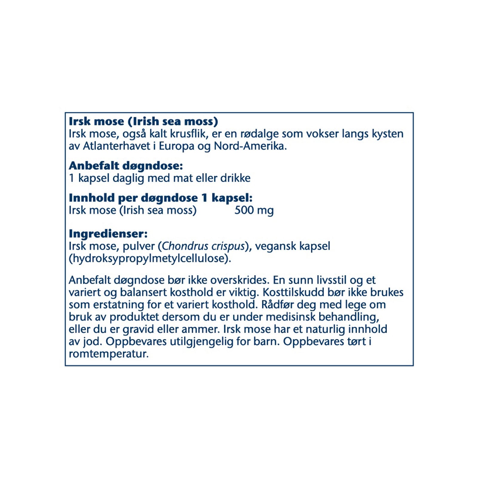 Solaray Irish Sea Moss 100 kpsl