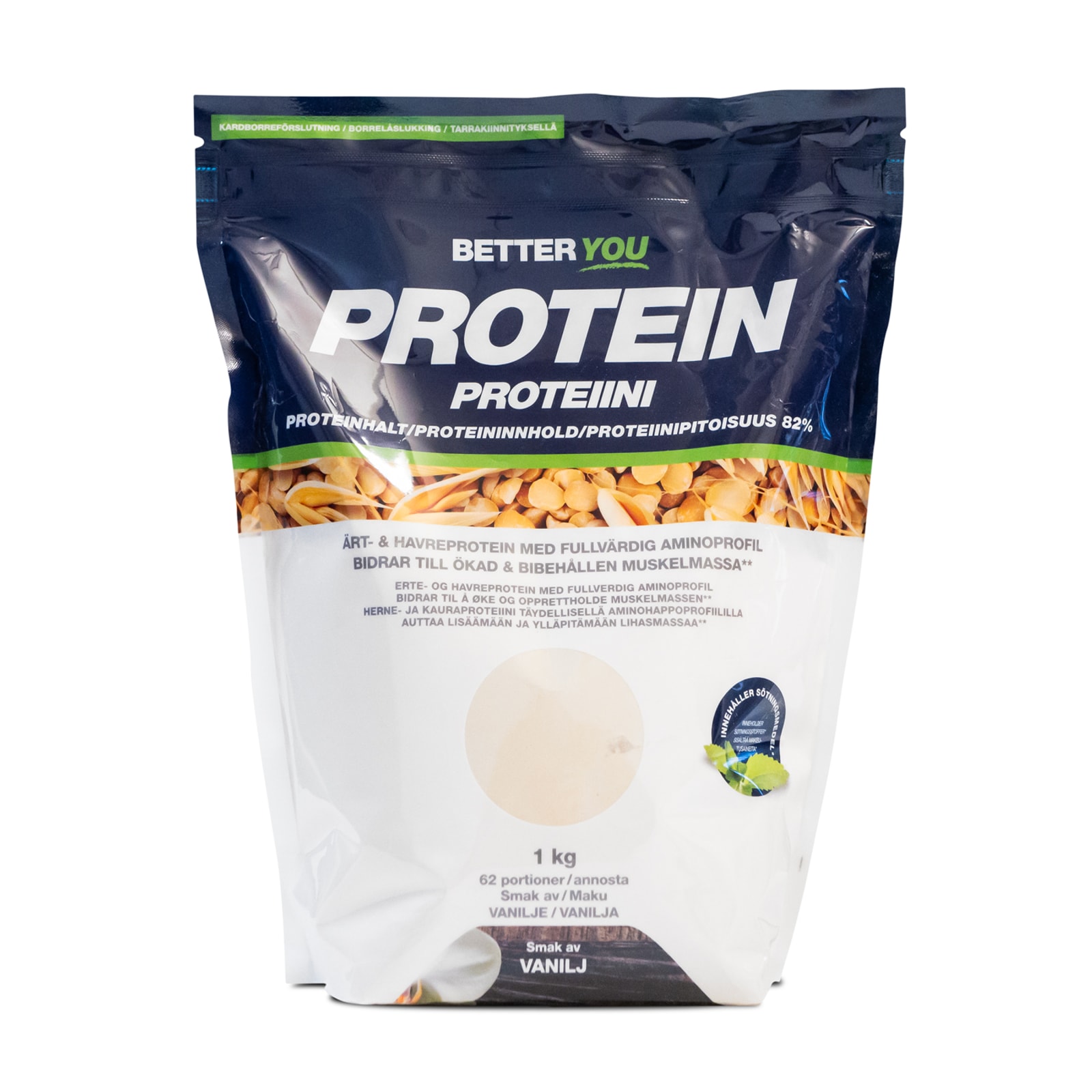 Better You Erte Havreprotein Vanilje 1 Kg