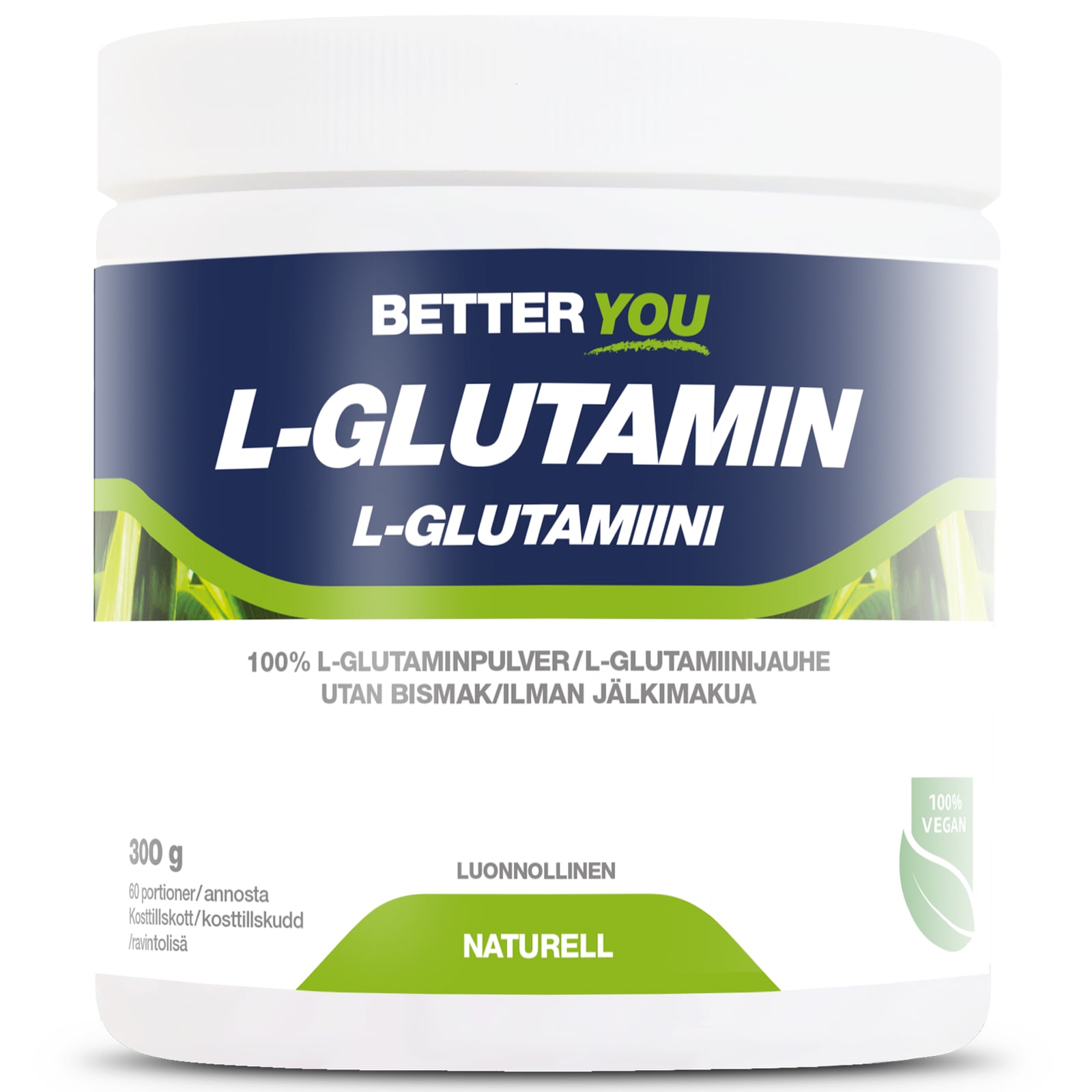 Better You Naturlig L-Glutamin Naturell  300 G