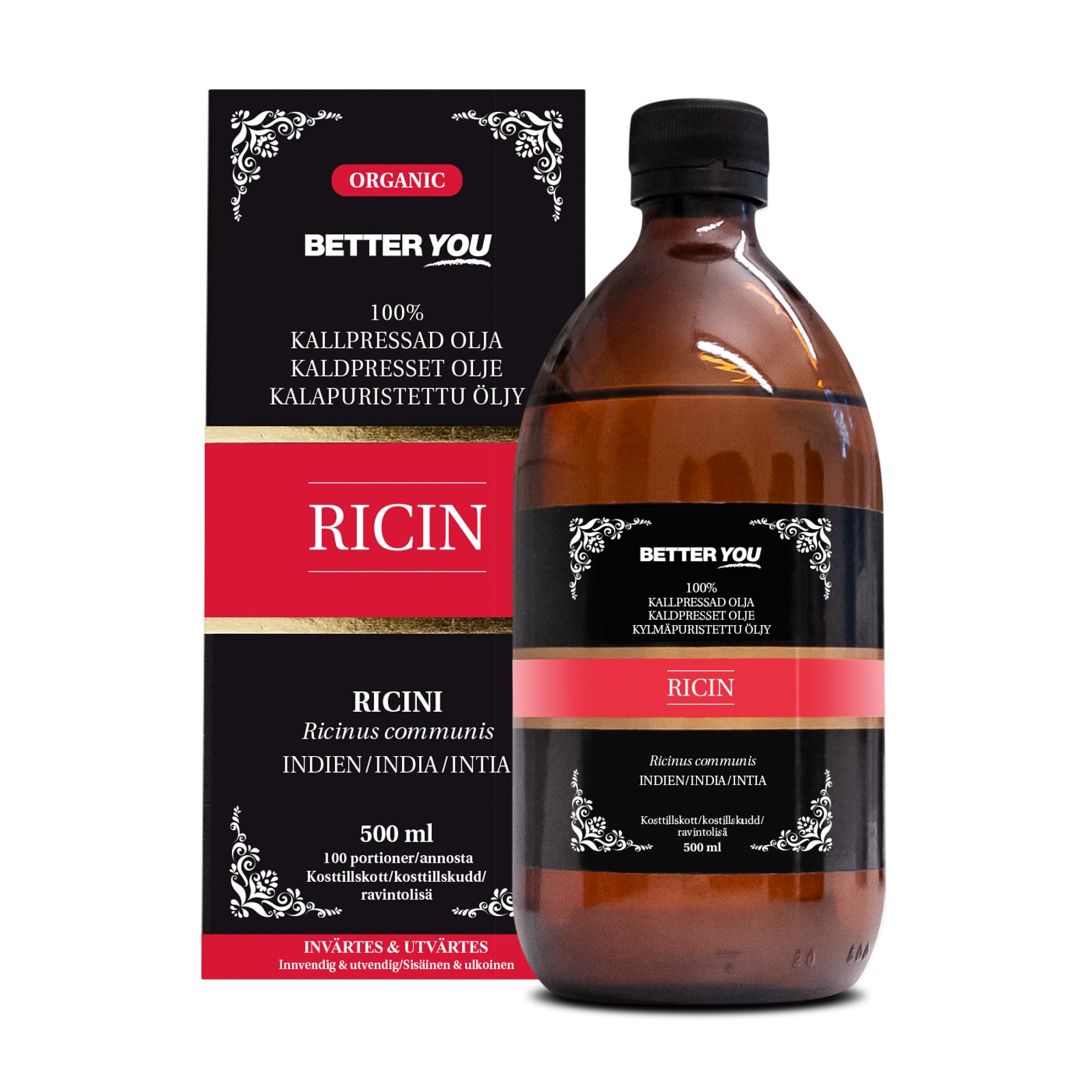 Better You Ricinolja Øko Kaldpresset 500 ml