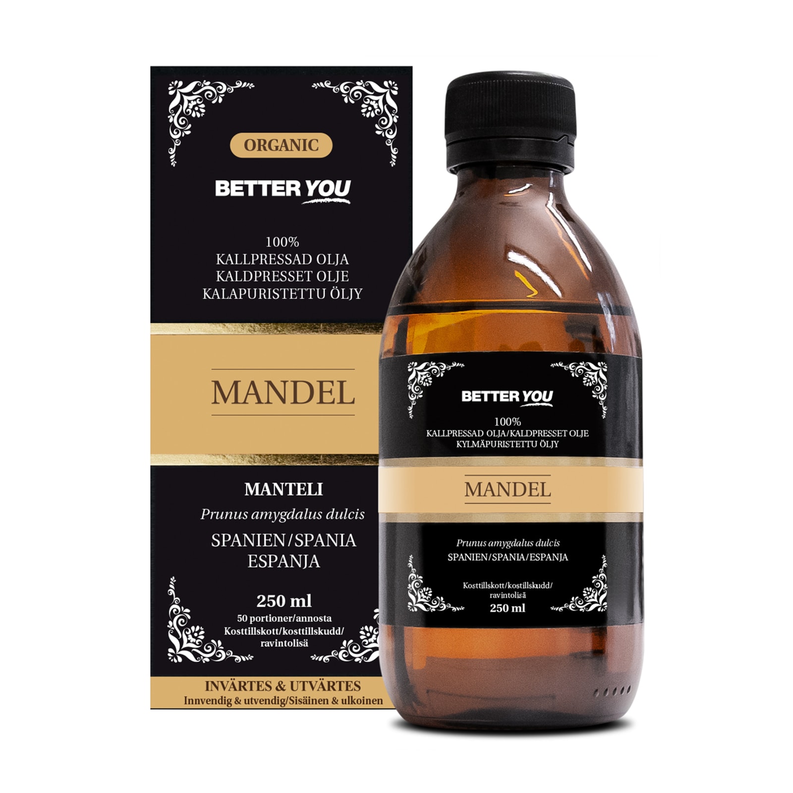 Better You Mandelolje Øko Kaldpresset 250 ml