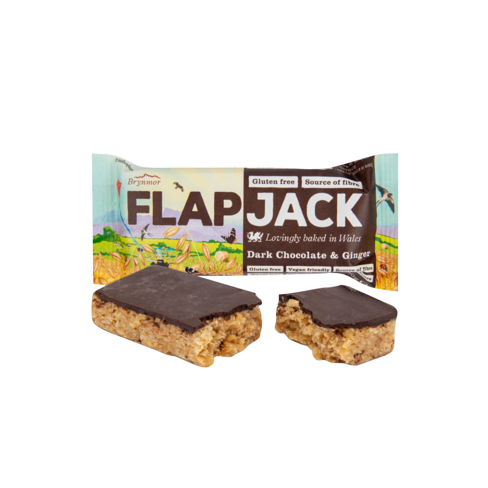 Flapjack mørk sjokolade + ingefær