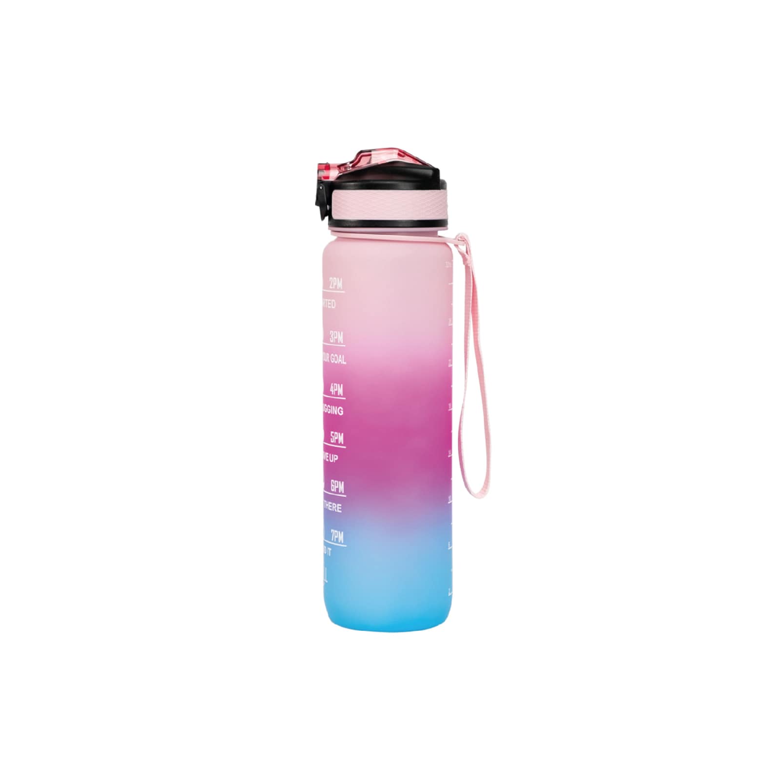 Motivasjonsflaske Blå/Rosa 1L 