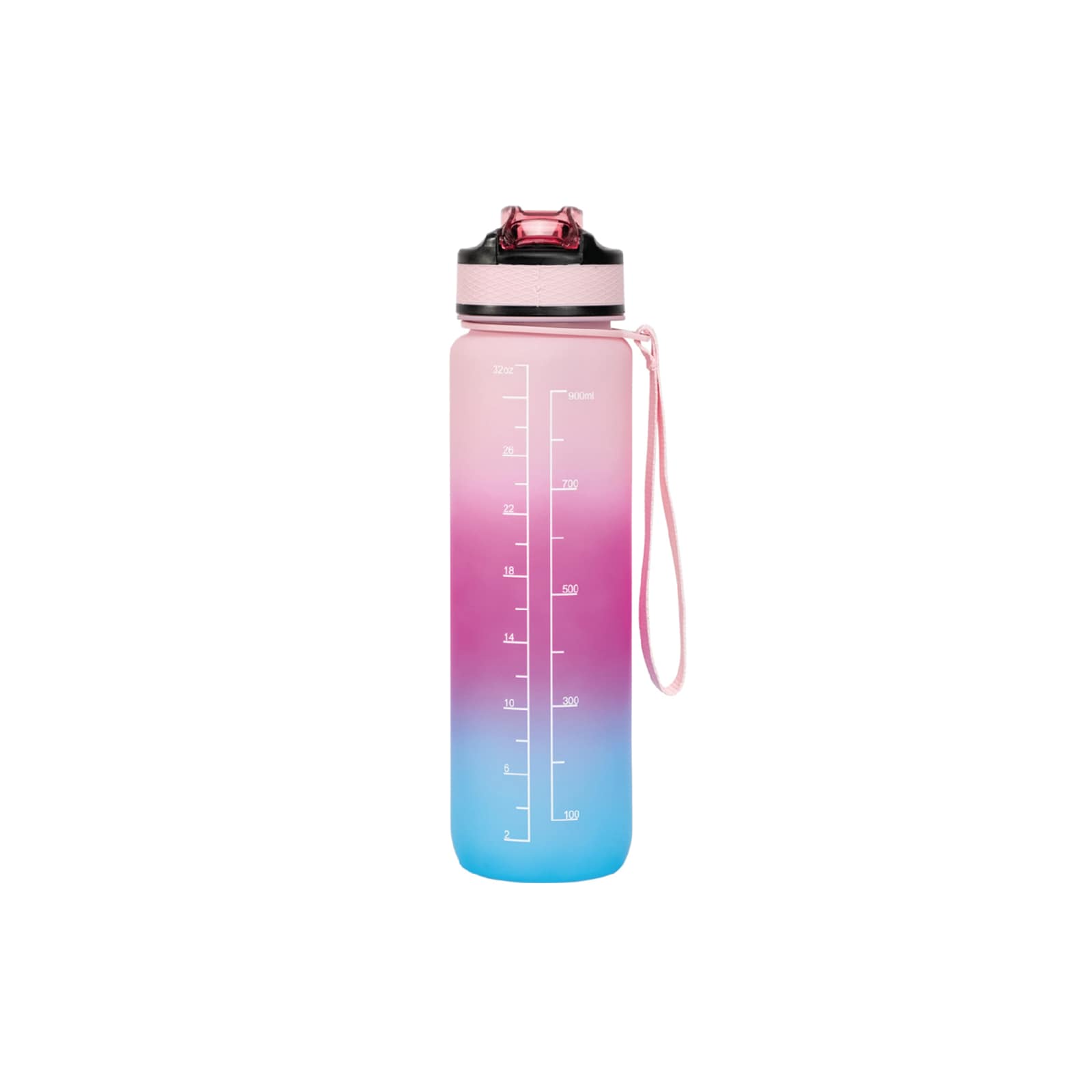 Motivasjonsflaske Blå/Rosa 1L 