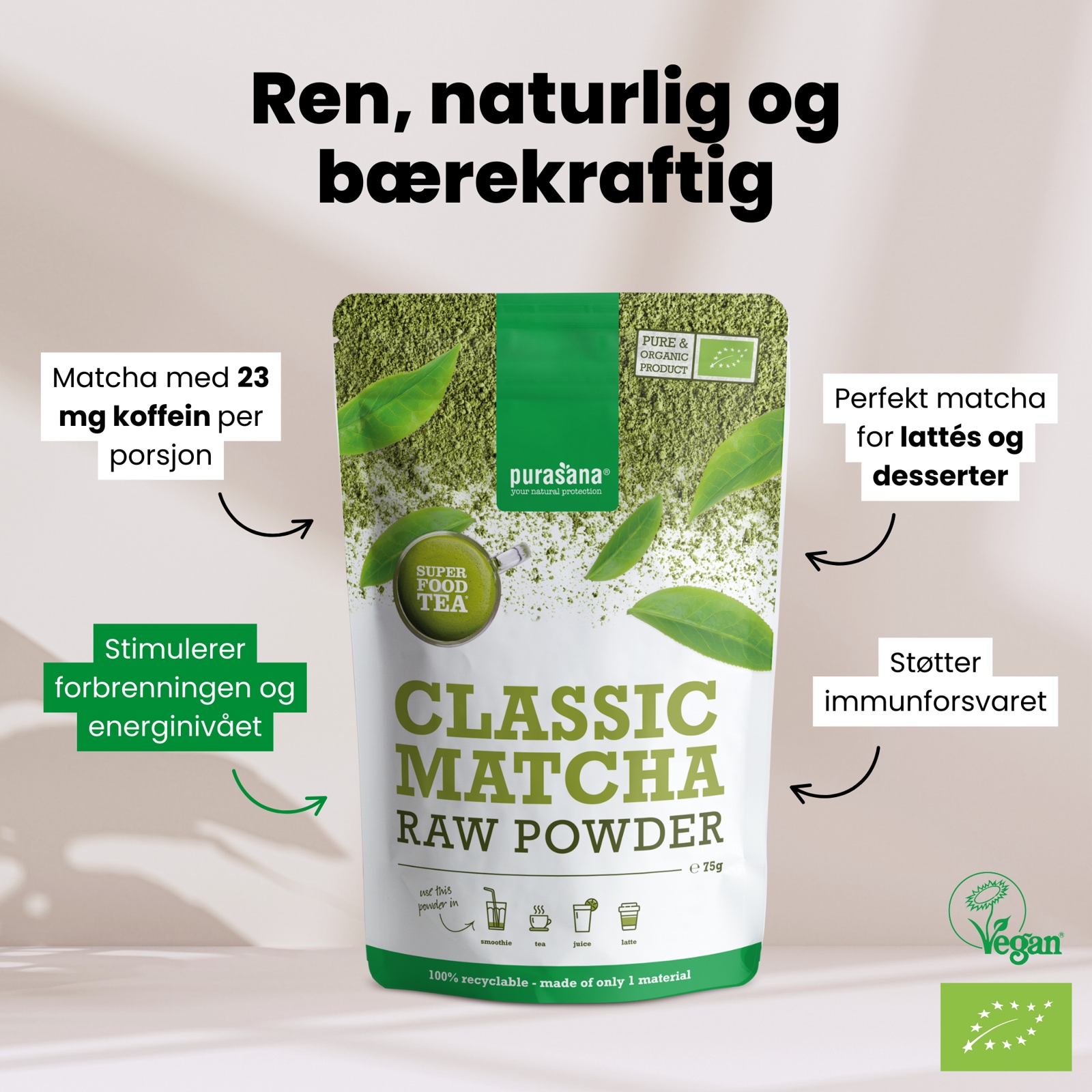 Purasana Matcha Classic Powder